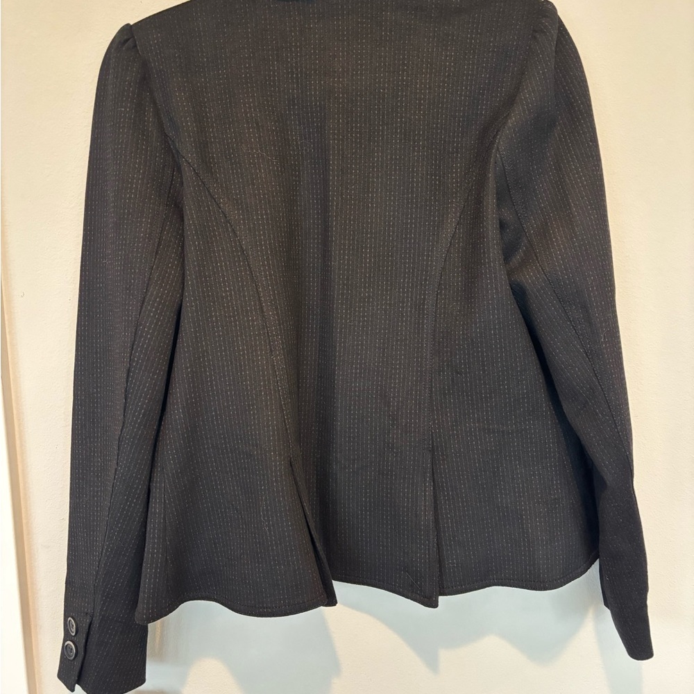NWT Wit & Wisdom Black Knit Lined Blazer with Subtle Dark Fleck 192 - Picture 2 of 8